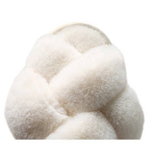 Grey Cross Strap Slippers - Picture 3 of 6